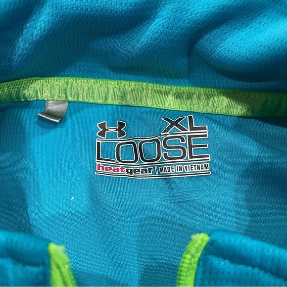 Under Armour Blue and Green 1/2 Zip Jacket - Picture 6 of 11